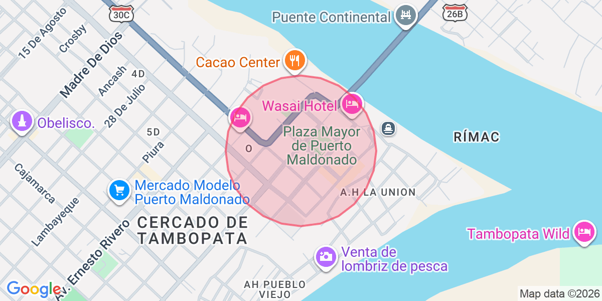 Zona aproximada de Melany