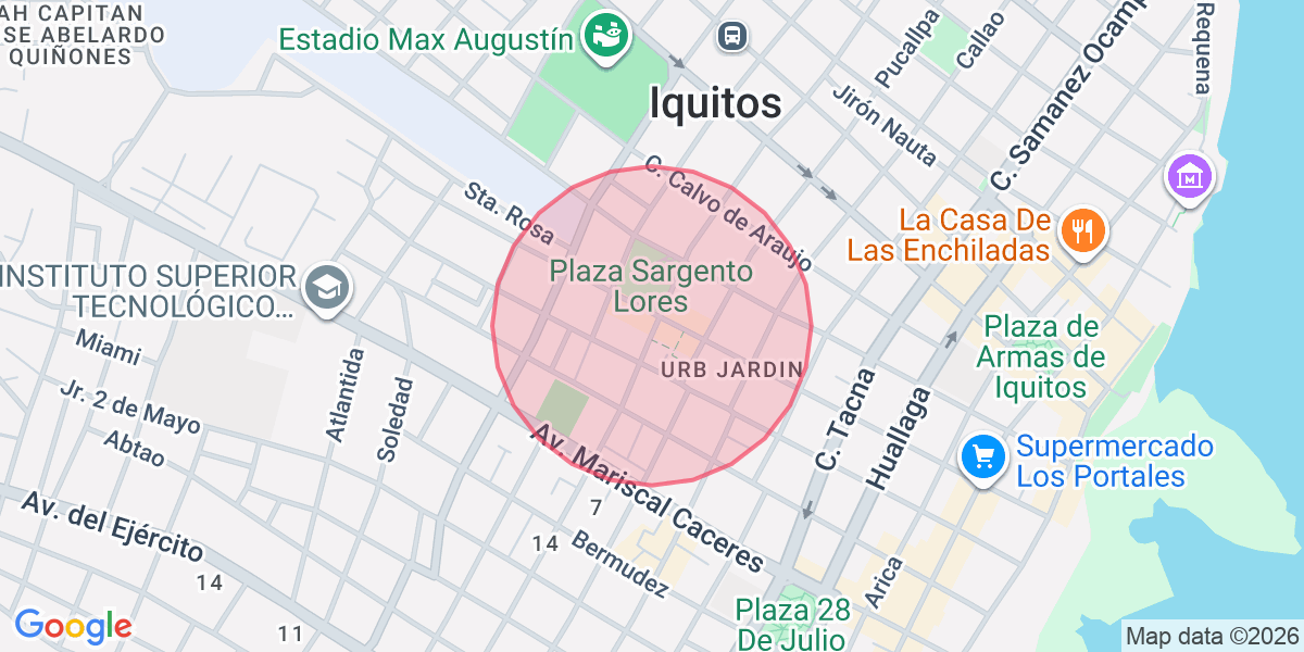 Zona aproximada de Sofia
