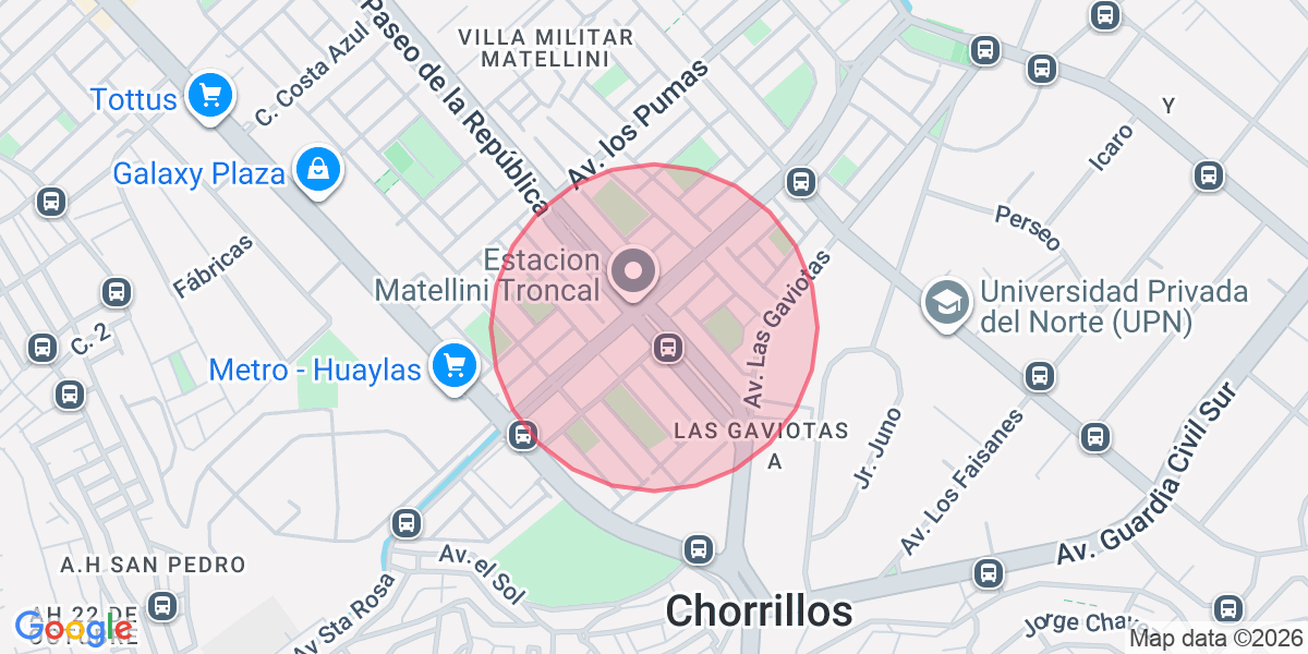 Zona aproximada de Catalina
