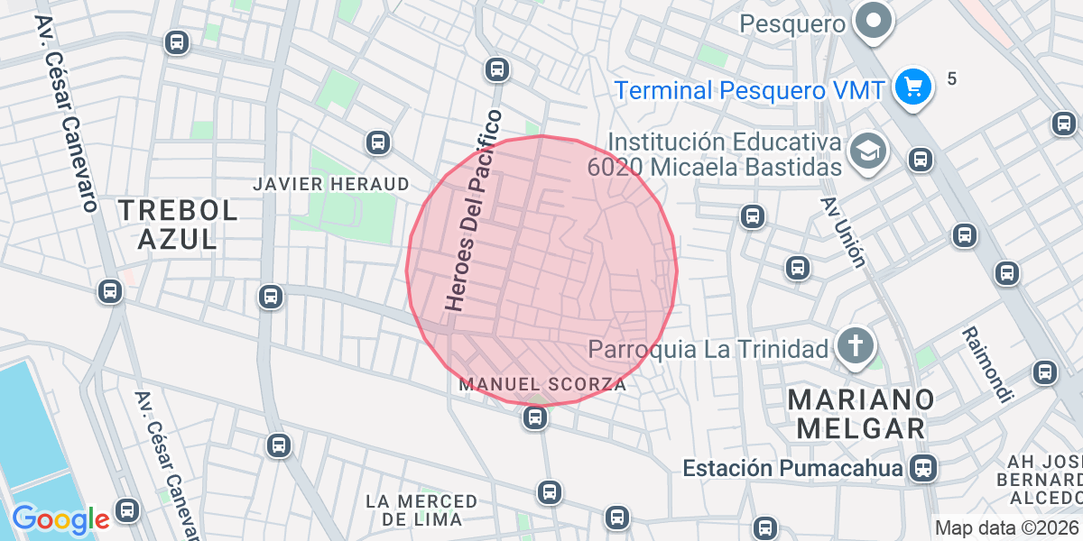 Zona aproximada de Amelia