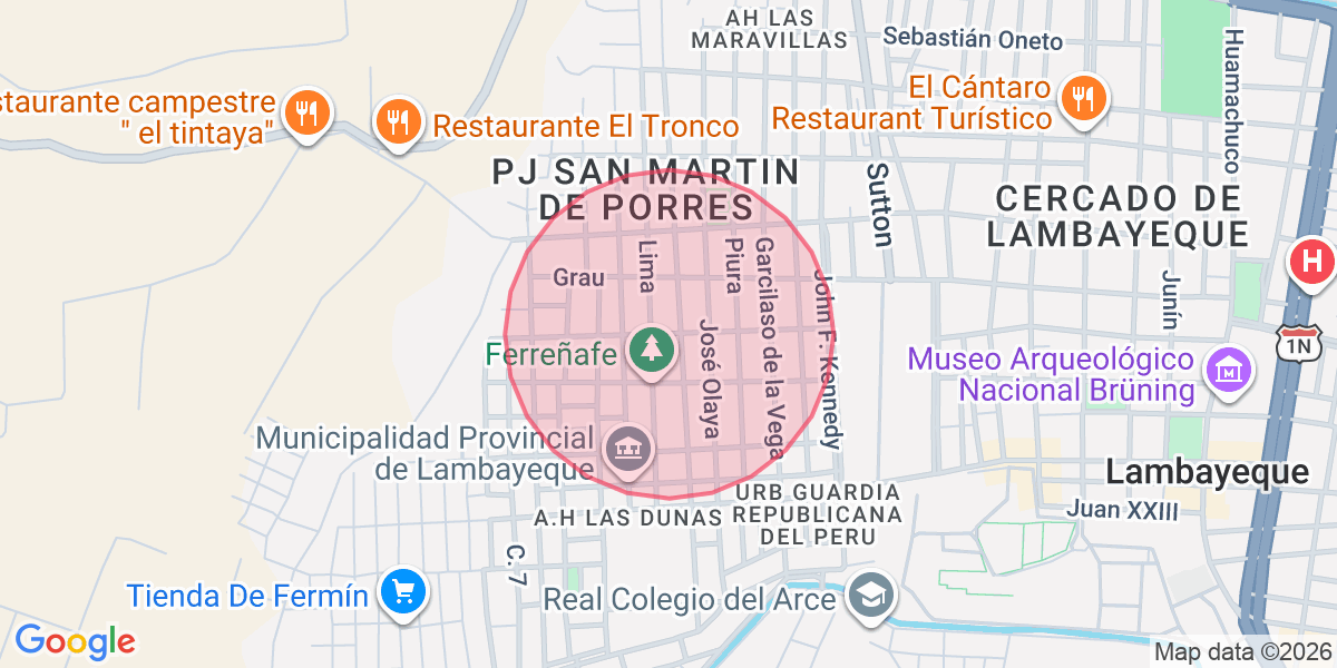 Zona aproximada de Alexandra 