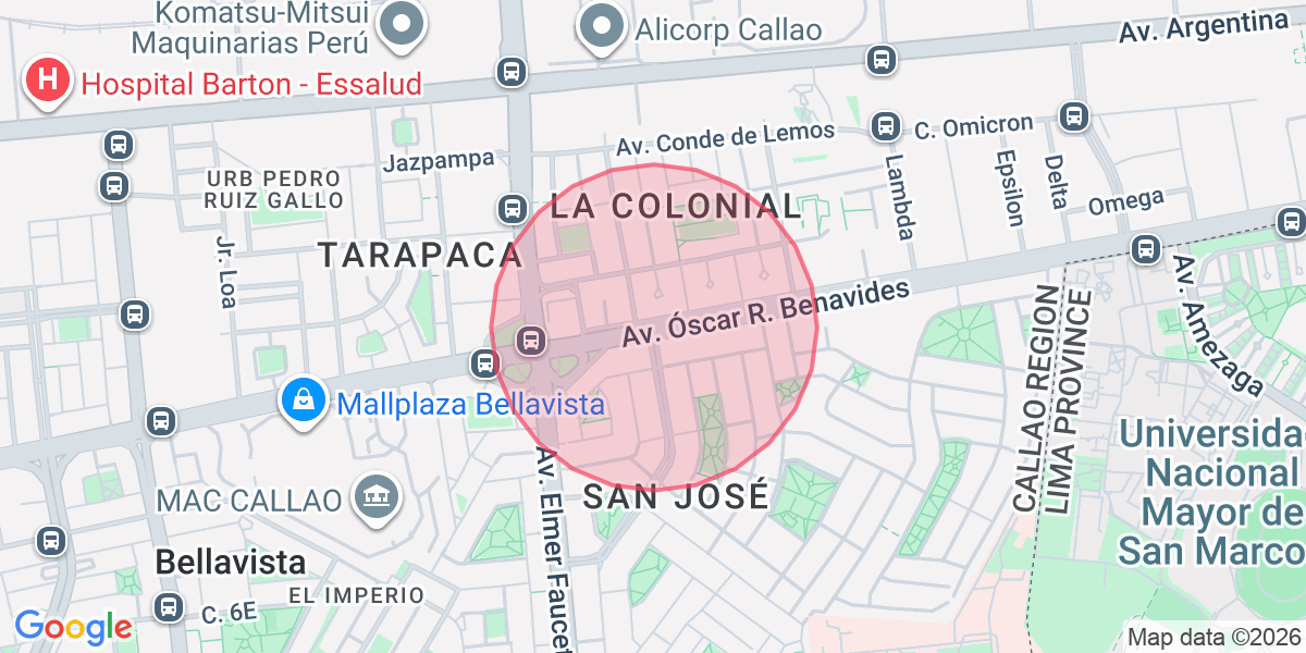 Zona aproximada de Patricia 