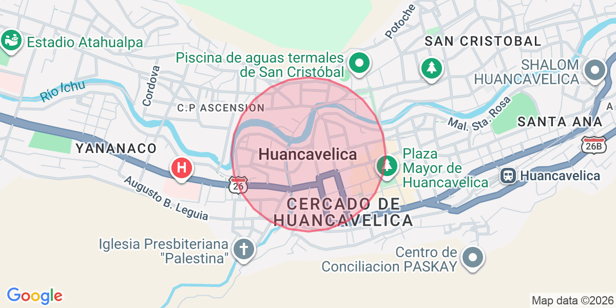 Zona aproximada de Alexandra 