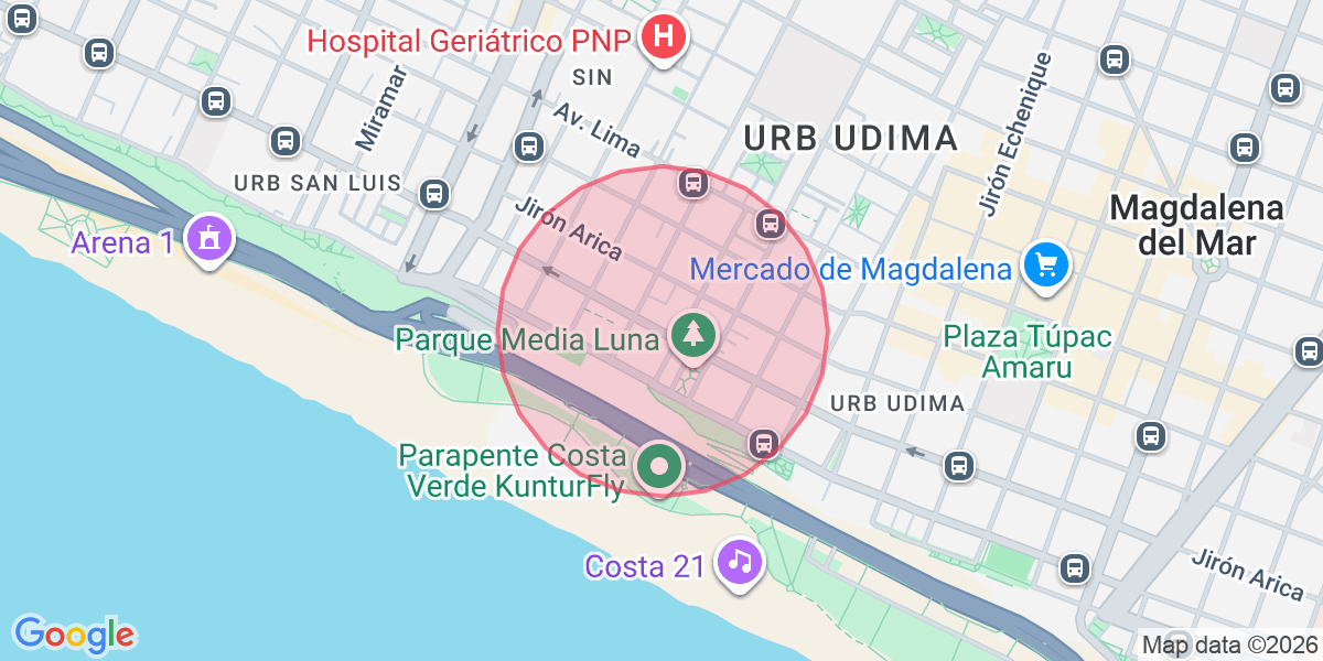 Zona aproximada de Antonela