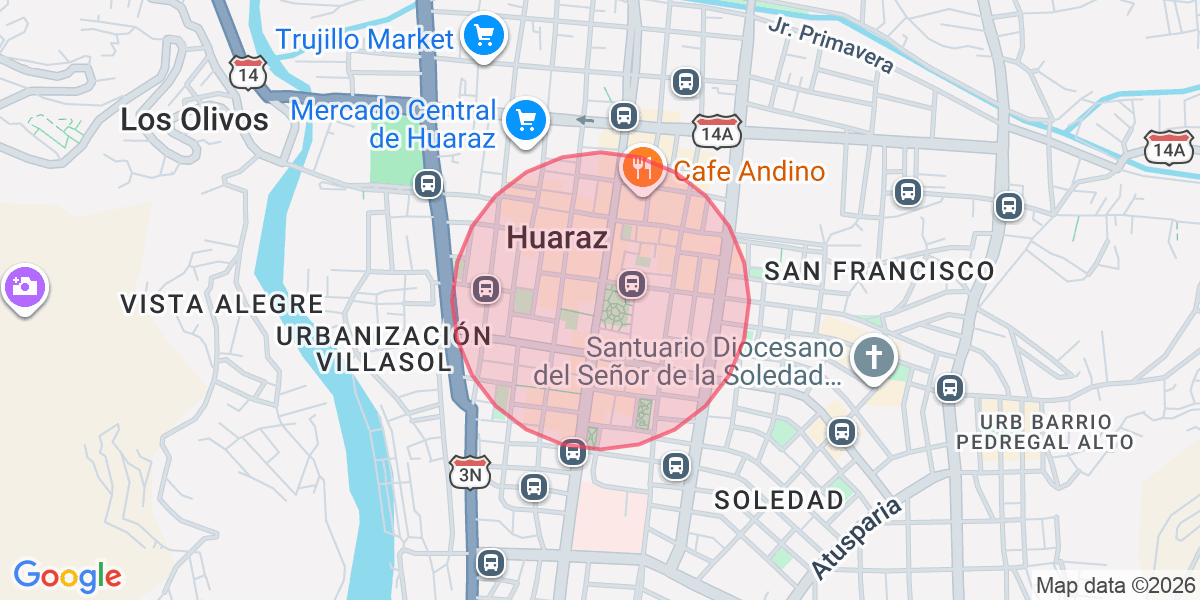 Zona aproximada de Valeria 