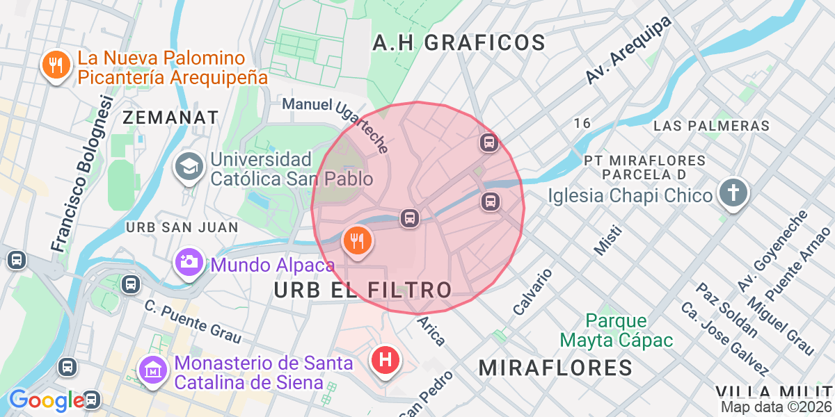 Zona aproximada de Ximena