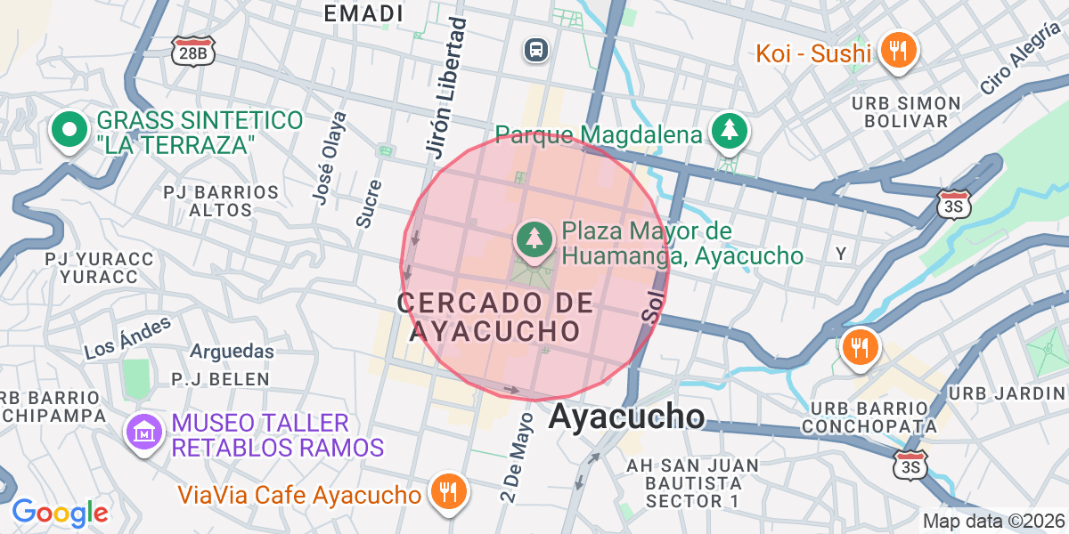 Zona aproximada de Mirian