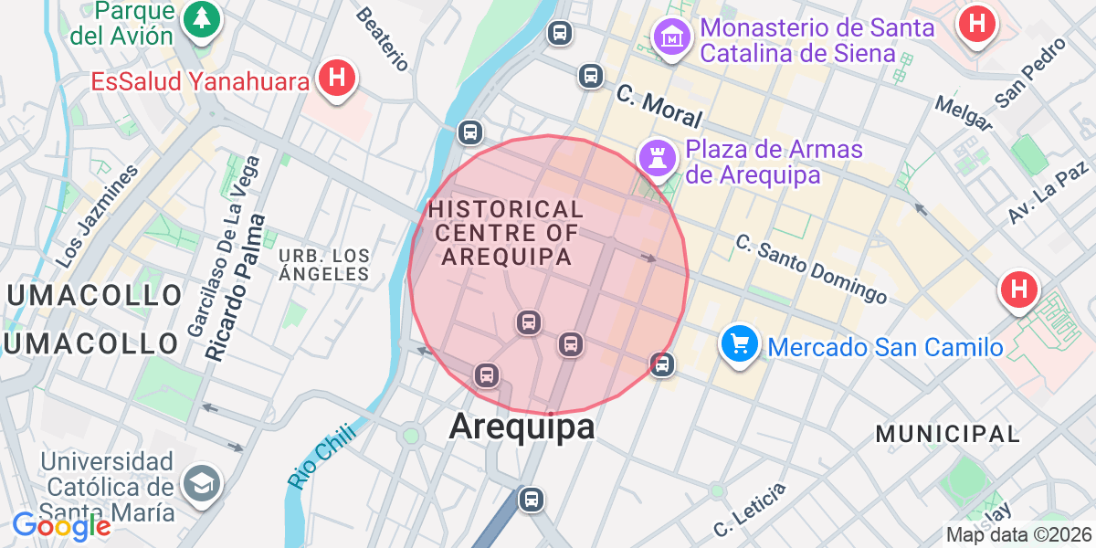 Zona aproximada de Katy
