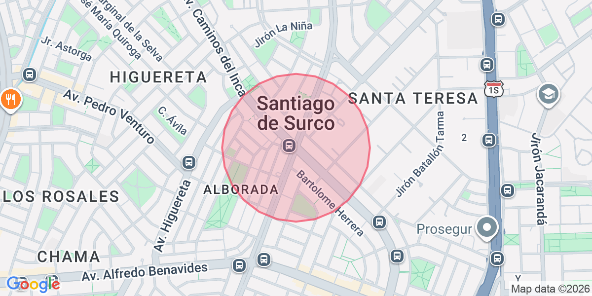 Zona aproximada de Angie 