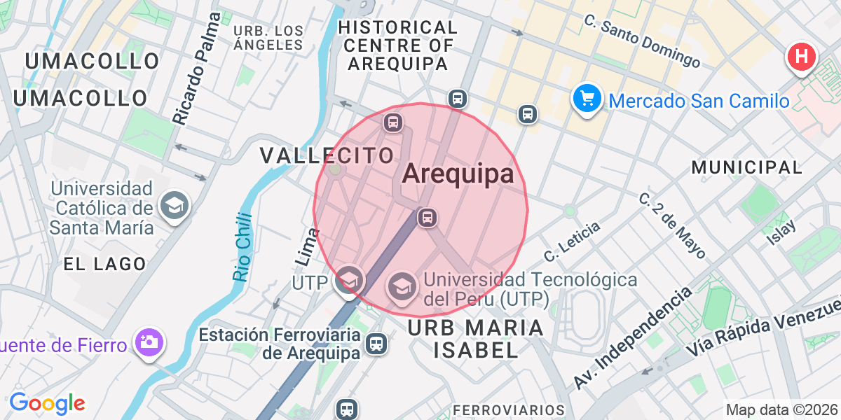 Zona aproximada de Mariela
