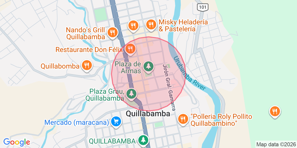 Zona aproximada de Helen