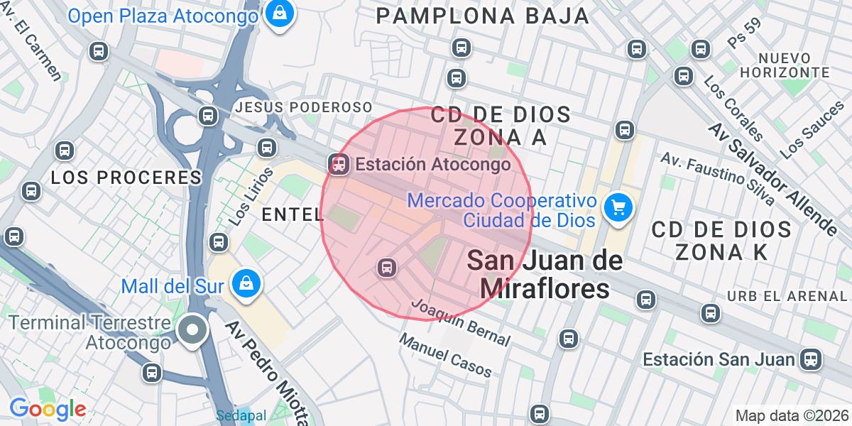 Zona aproximada de Alejandra 
