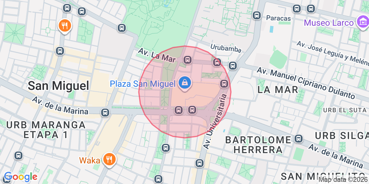 Zona aproximada de Anita 