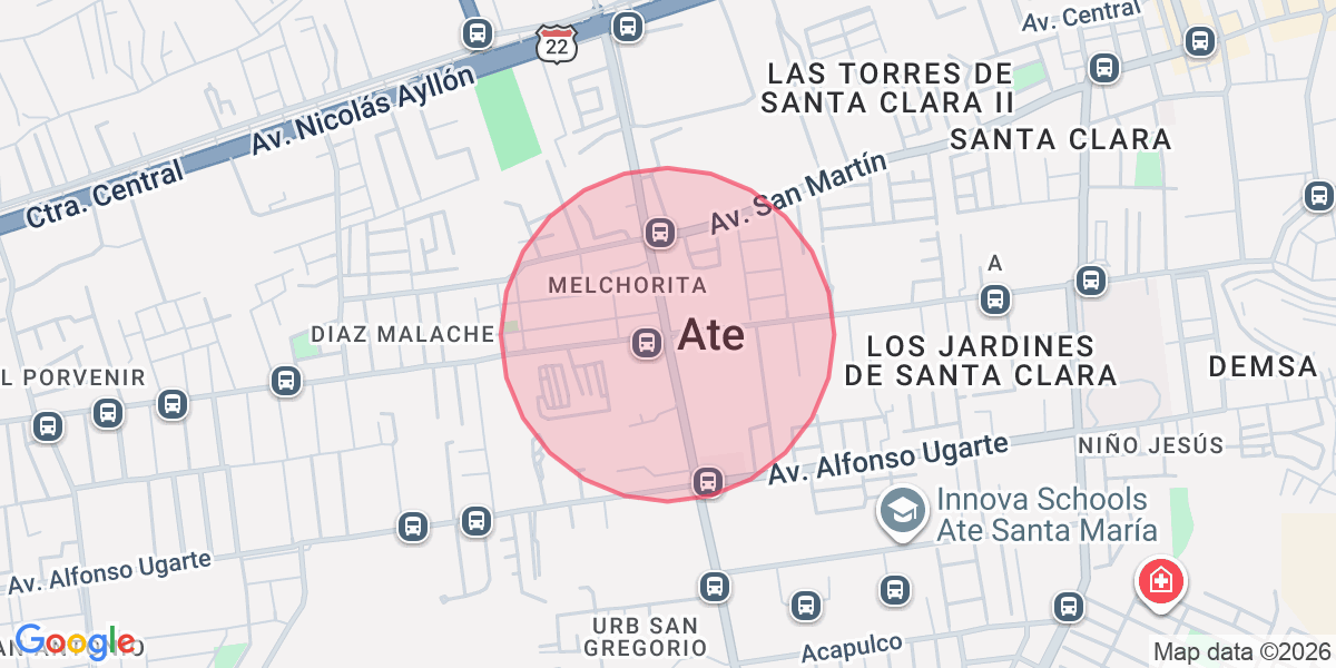 Zona aproximada de safety