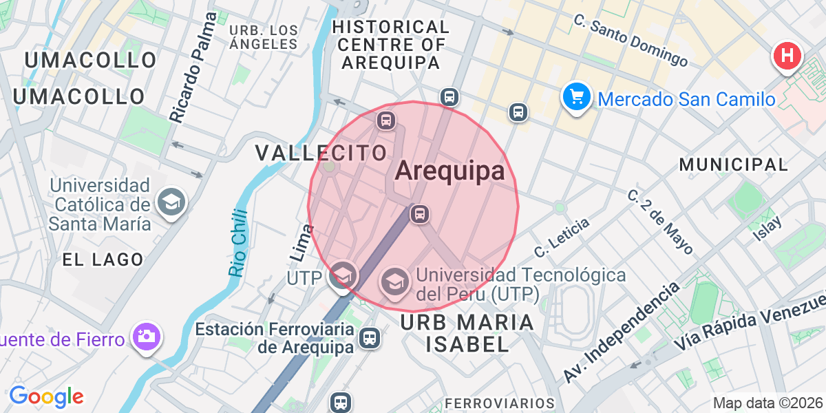 Zona aproximada de Karina