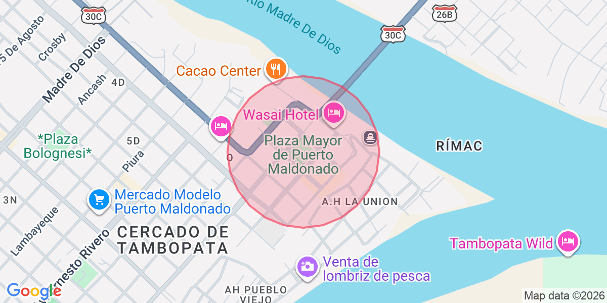 Zona aproximada de Angi