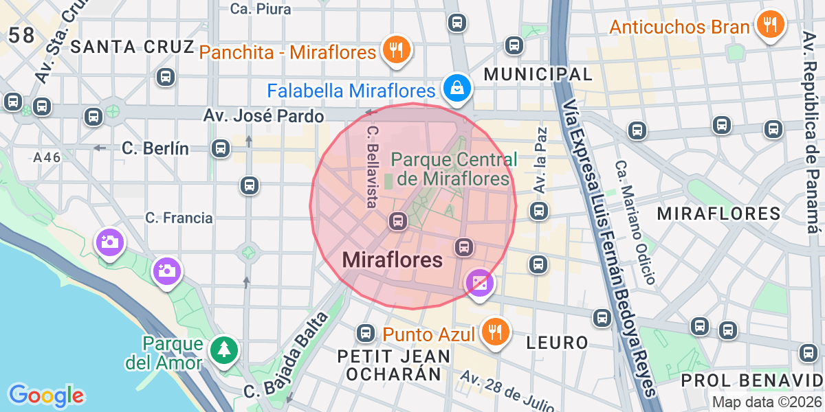 Zona aproximada de Millet