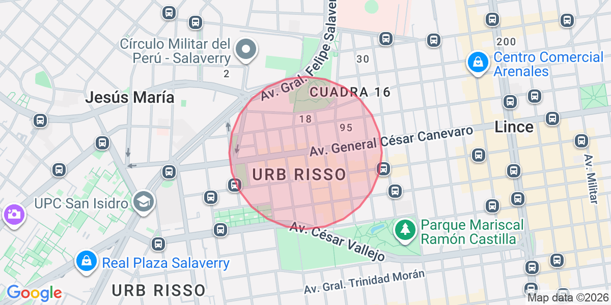 Zona aproximada de AITANA