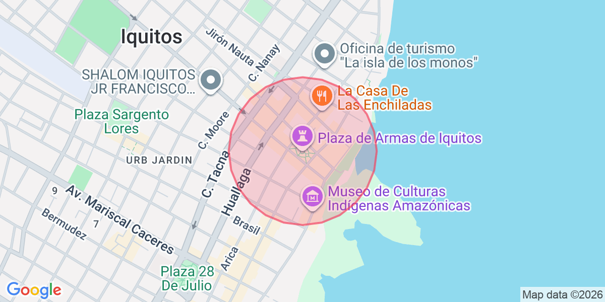 Zona aproximada de Sofia