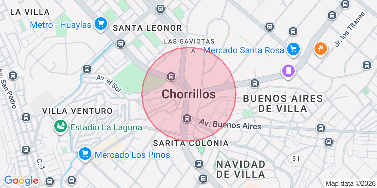 Zona aproximada de Maribel 