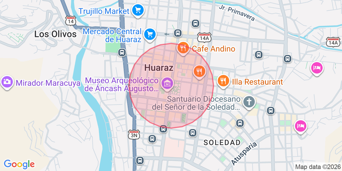 Zona aproximada de Sofia