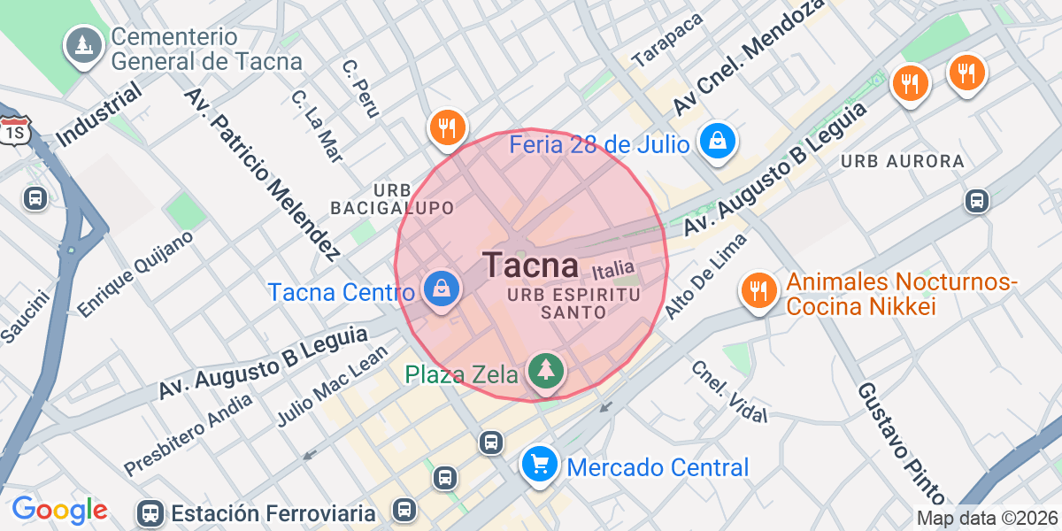 Zona aproximada de Estefanny
