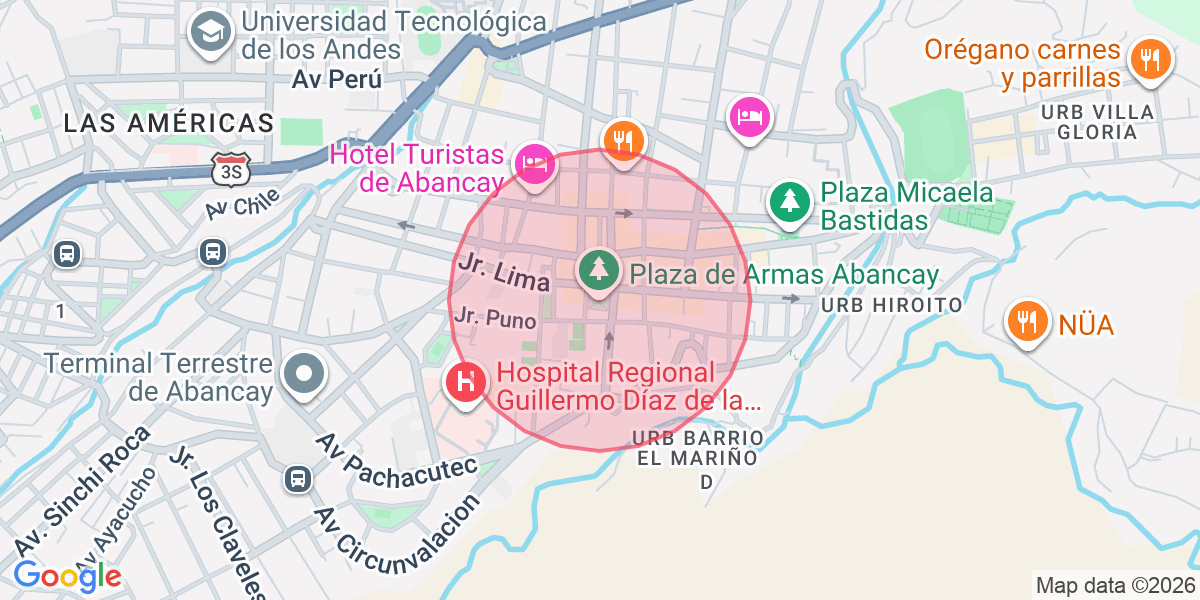 Zona aproximada de Ceci
