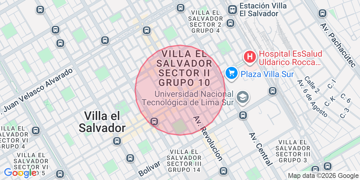Zona aproximada de Rocio
