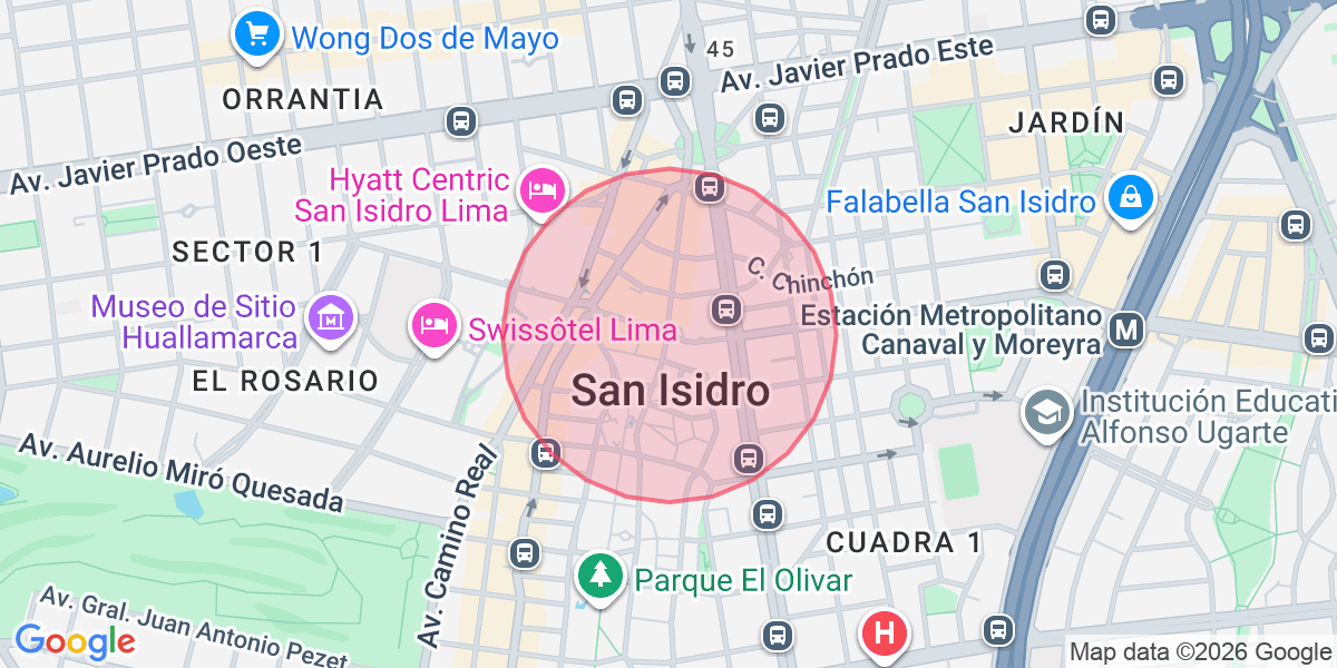 Zona aproximada de Shechi