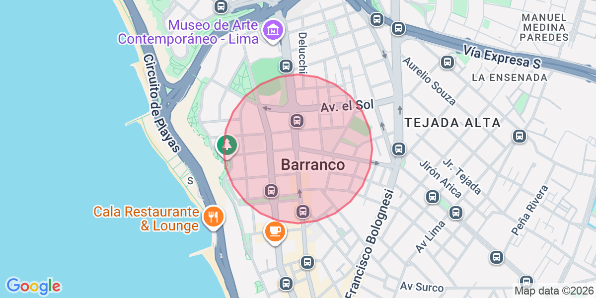 Zona aproximada de Diana