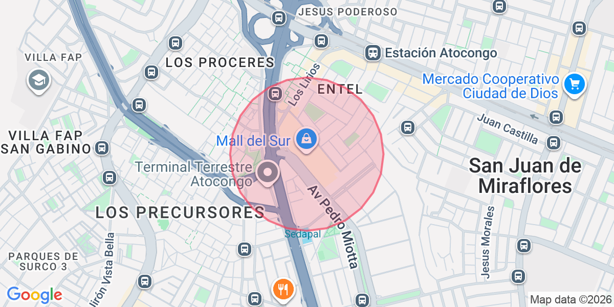 Zona aproximada de YARITA 