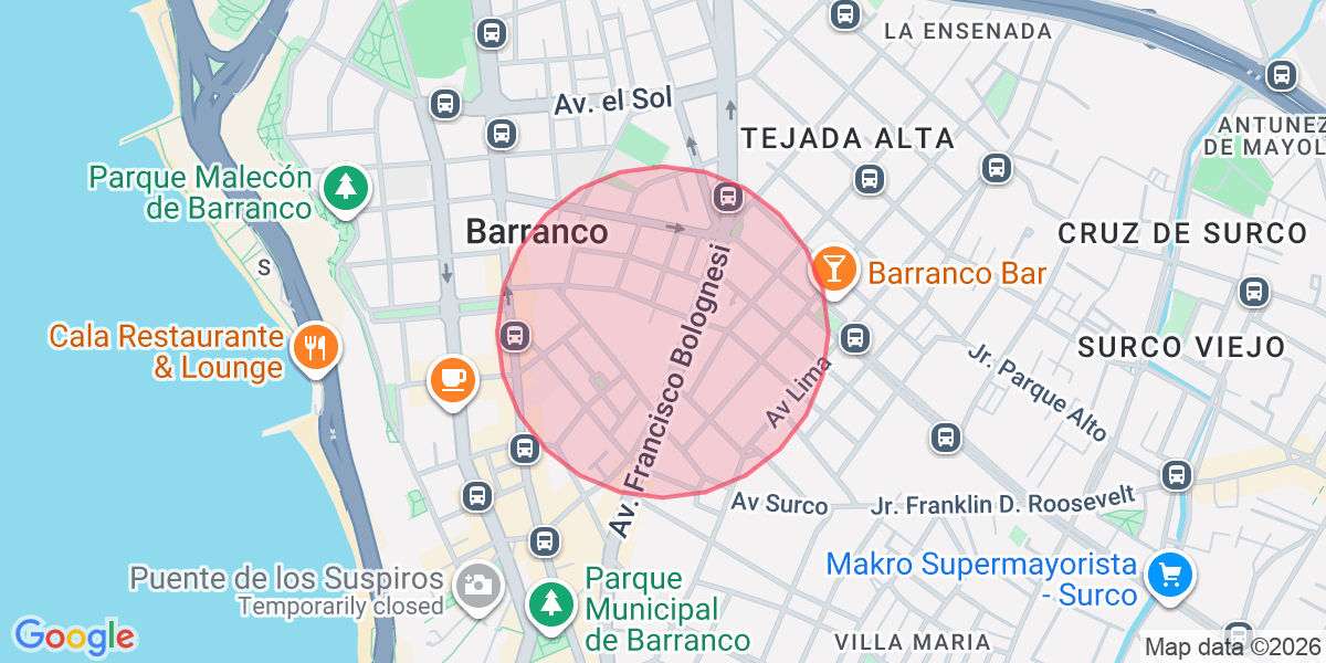 Zona aproximada de Rihana